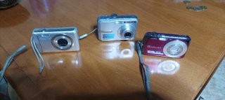 3 cámaras de fotos