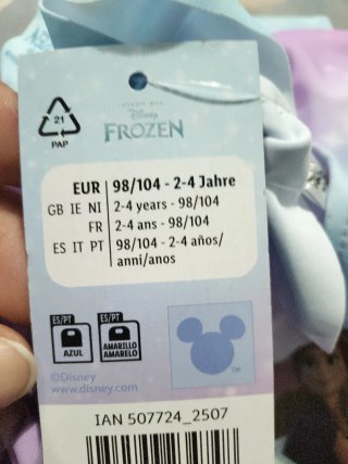 Bikini niña Frozen SIN ESTRENAR talla 98/104