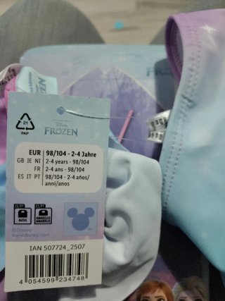 Bikini niña Frozen SIN ESTRENAR talla 98/104