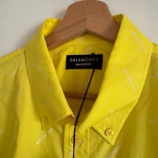 Camicia Balenciaga uomo manica corta nuova