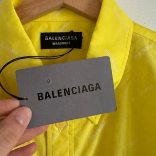 Camicia Balenciaga uomo manica corta nuova