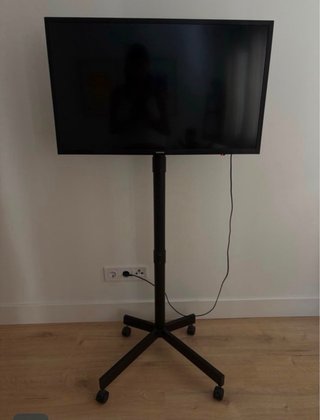 TV Samsung 32 con soporte con ruedas