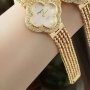 Reloj Elegante Forma Trébol para Mujer-Sin Caja