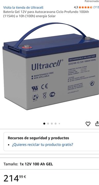 Bateria gel carpfishing