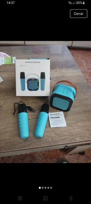 Altavoz karaoke niños.