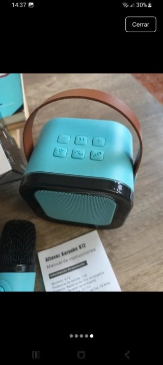 Altavoz karaoke niños.