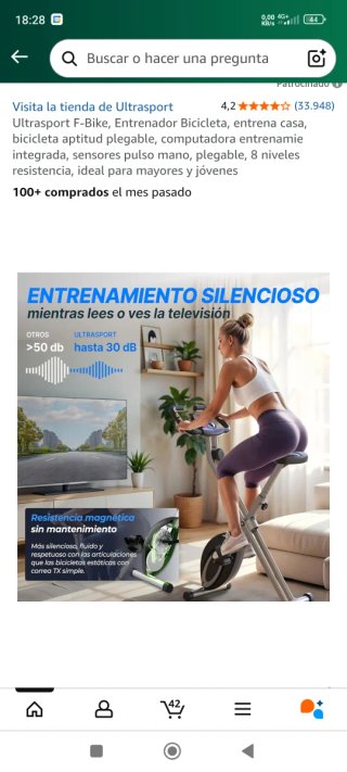 Bicicleta Estática Ultrasport F-Bike