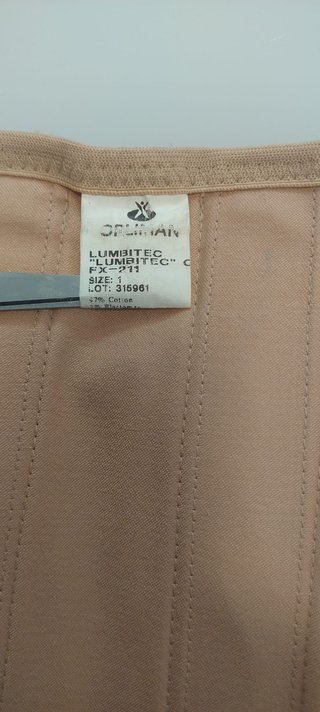 Faja Sacrolumbar Orliman Lumbitec FX-211 (Talla 1)