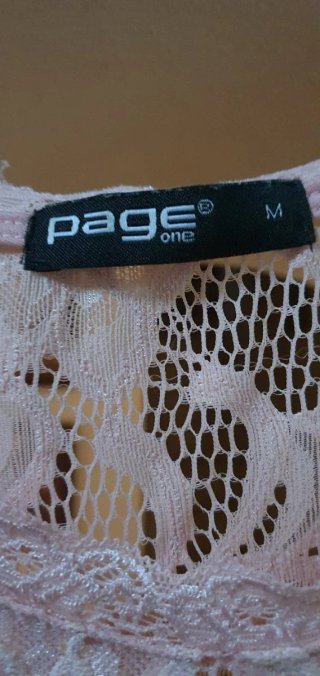 Abito donna Page rosa pizzo