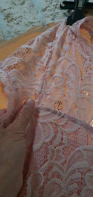 Abito donna Page rosa pizzo
