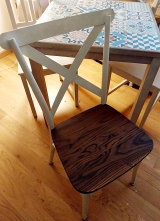 Conjunto mesa y 2 sillas