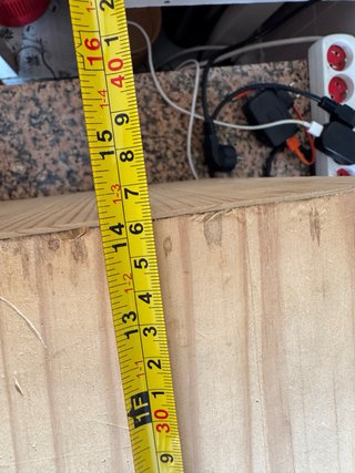 Caja de madera 36/36/30 cm