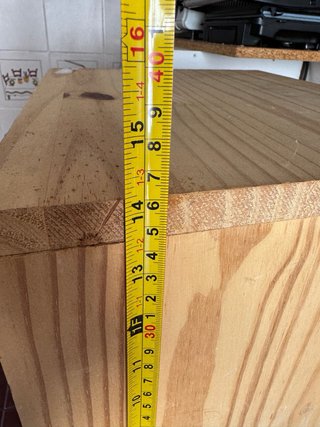 Caja de madera 36/36/30 cm