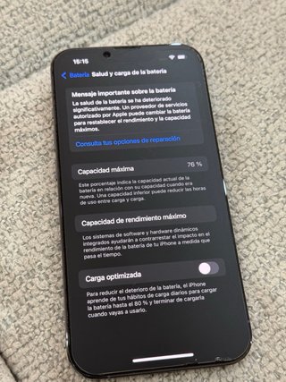 iPhone 13 Pro 128GB Azul, batería 76%