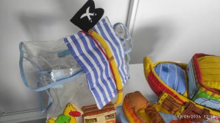 Barco pirata de tela con marionetas