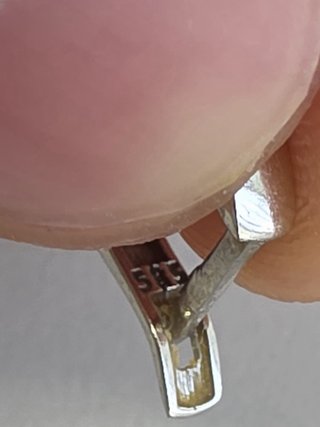 Anillo oro blanco 14k con circonitas