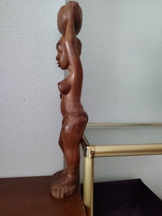 Escultura africana madera alta calidad