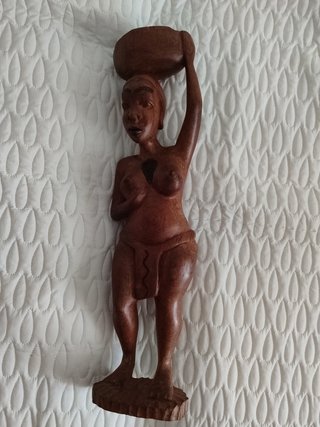 Escultura africana madera alta calidad