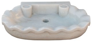 Lavello in marmo bianco L58xP39xH13 cm · Antichità