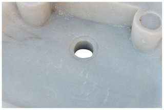 Lavello in marmo bianco L58xP39xH13 cm · Antichità