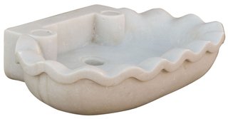Lavello in marmo bianco L58xP39xH13 cm · Antichità