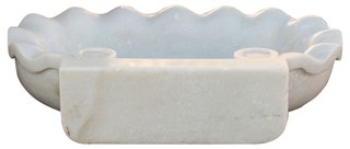 Lavello in marmo bianco L58xP39xH13 cm · Antichità