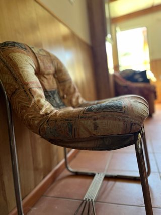 4 sillas de comedor vintage acolchadas