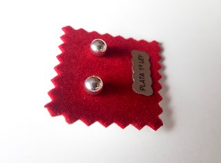 PENDIENTES PLATA DE LEY - BOLAS 5 MM - NUEVOS