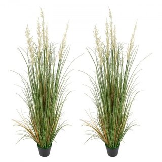 Pianta di erba artificiale, confezione da 2 fiori