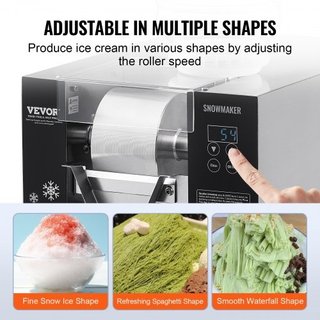 Macchina per ghiaccio a scaglie commerciale, 80 kg