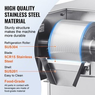 Macchina per ghiaccio a scaglie commerciale, 80 kg