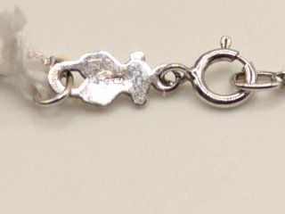 Cadena y Colgante Oro Blanco 18k  Diamante