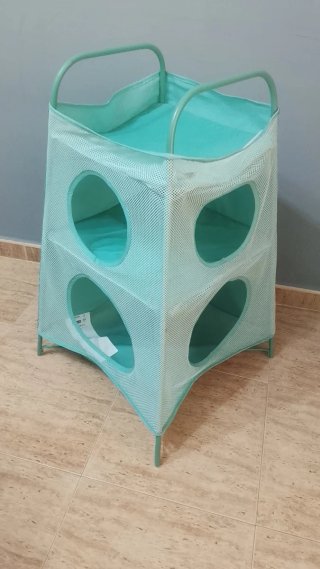 Estructura de almacenaje de tela