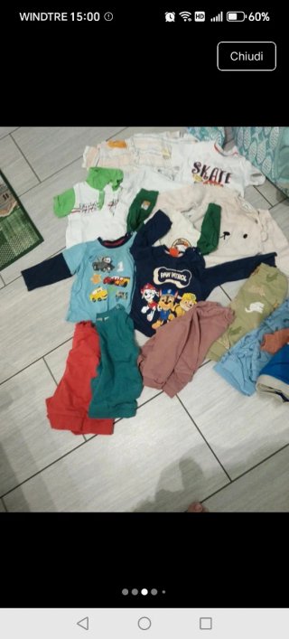 Lotto abbigliamento bimbi