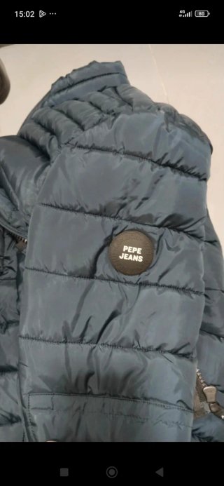Chaqueta Pepe Jeans acolchada verde azulado