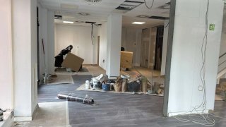 Pintor y pladurista en Paracuellos de Jarama