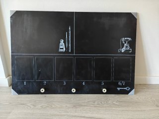 Pizarra grande cocina