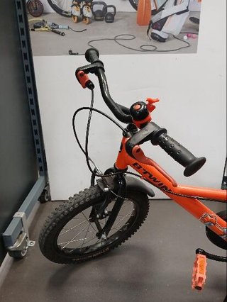 Bicicleta niños 16 pulgadas Btwin 500 Robot naranja 4,5-6