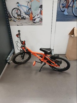 Bicicleta niños 16 pulgadas Btwin 500 Robot naranja 4,5-6