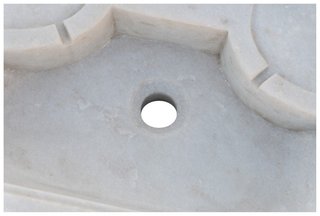 Lavandino in marmo bianco L51xP41xH15 cm · per il