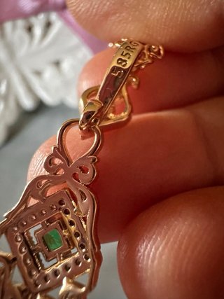 Collana vintage oro rosa 14k