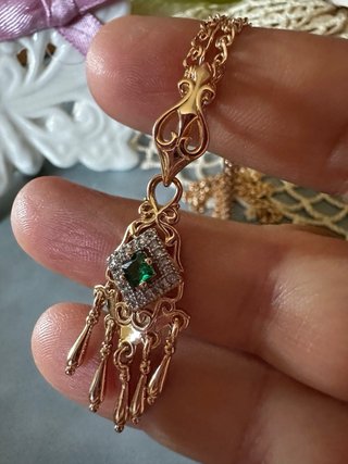 Collana vintage oro rosa 14k