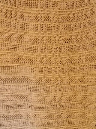 Vestido calado beige -marron claro