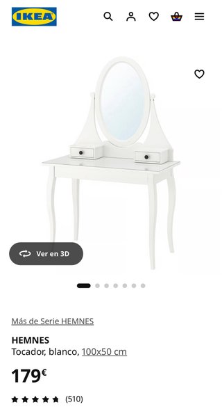Tocador HEMNES Ikea