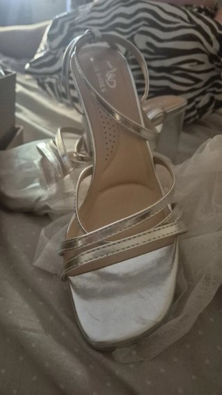Sandalias cuña amarillas talla 39