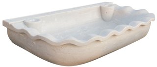 Lavabo in marmo bianco L95xP54xH17 cm · per il bag