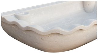 Lavabo in marmo bianco L95xP54xH17 cm · per il bag