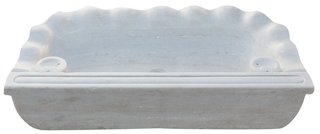 Lavabo in marmo bianco L95xP54xH17 cm · per il bag