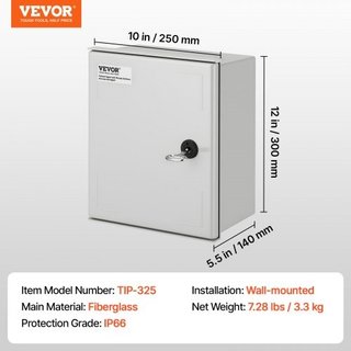 Contenitore in fibra di vetro NEMA, 30x25x14 cm NE
