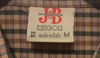 Camicia maniche lunghe in cotone J & B